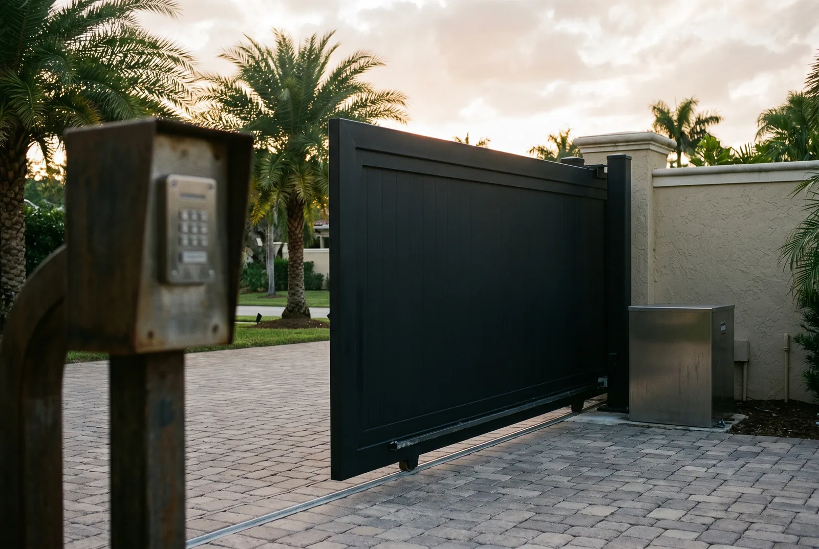 Automated driveway entry